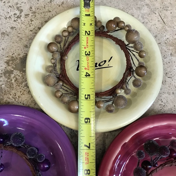 NWT! 3 Italian Themed Plates & Candle Rings - Picture 7 of 7